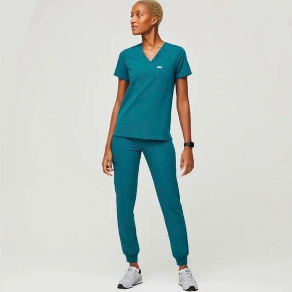 FIGS Pacific Blue Joggers L NWT